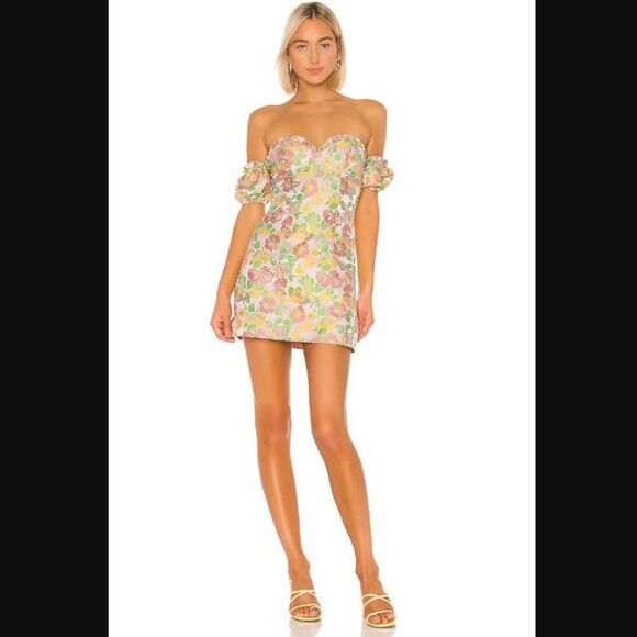NWOT Revolve x Majorelle Skye Mini Dress in Flamingo Pink | Size M - Picture 1 of 15